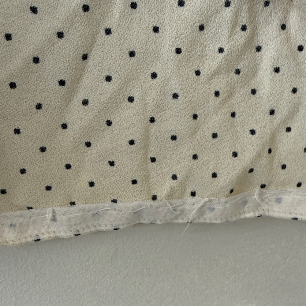 Vintage Young Edwardian by Arpeja Babydoll Mini Dress Polka Dot Flare Sleeves - Picture 7 of 14